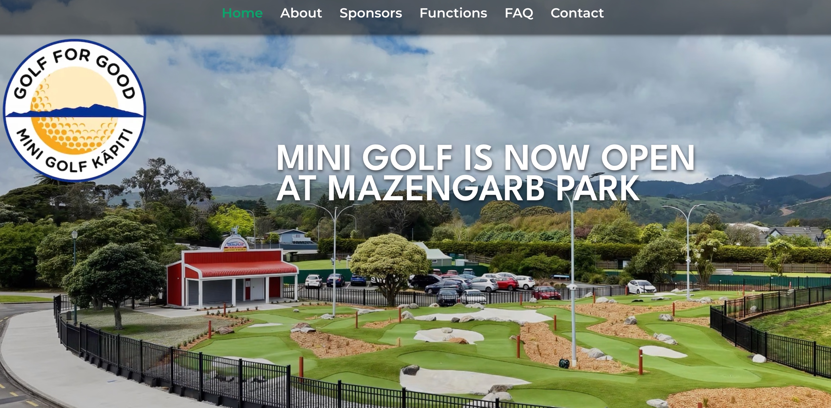 Golf For Good website shown in a browser window